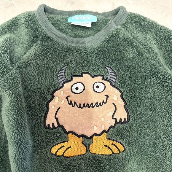 Pekkle Toddler Fleece Monster Sweatshirt - Picture 2 of 4